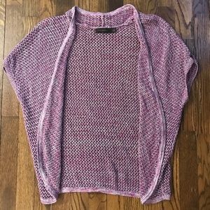Purple knit cardigan